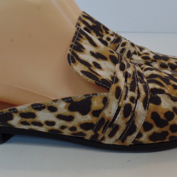 Cato Casual Multi Color Animal Print Slip On Mules Sz 9 Man Made Materials - Picture 6 of 10
